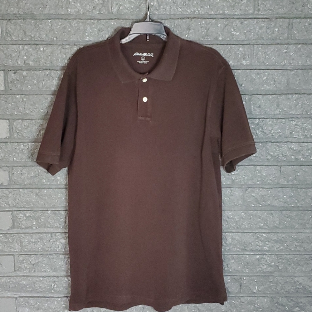 EDDIE BAUER- SS Pique Polo